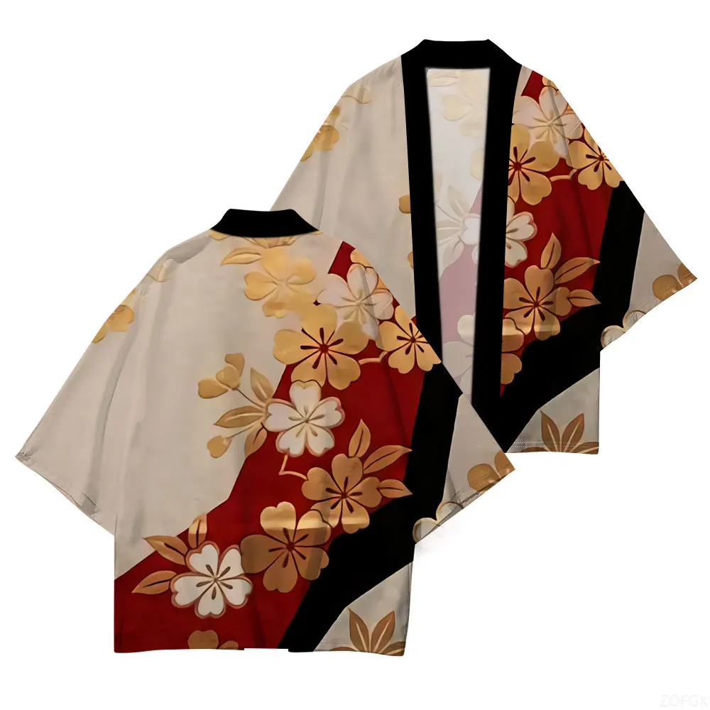 日本の伝統的なドレス日本の着物桜プリントカジュアル快適高品質 - Embroidery Online のレビューと価格