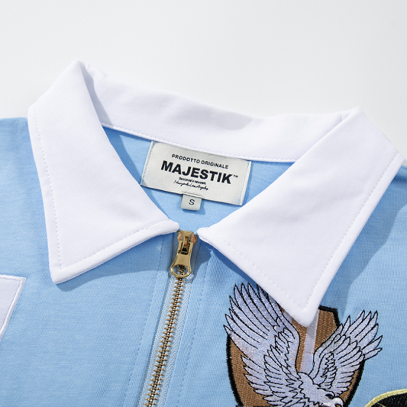 アメリカのファッションブランドMAJESTIK Tシャツ、ダ - Embroidery Design Logo のレビューと価格