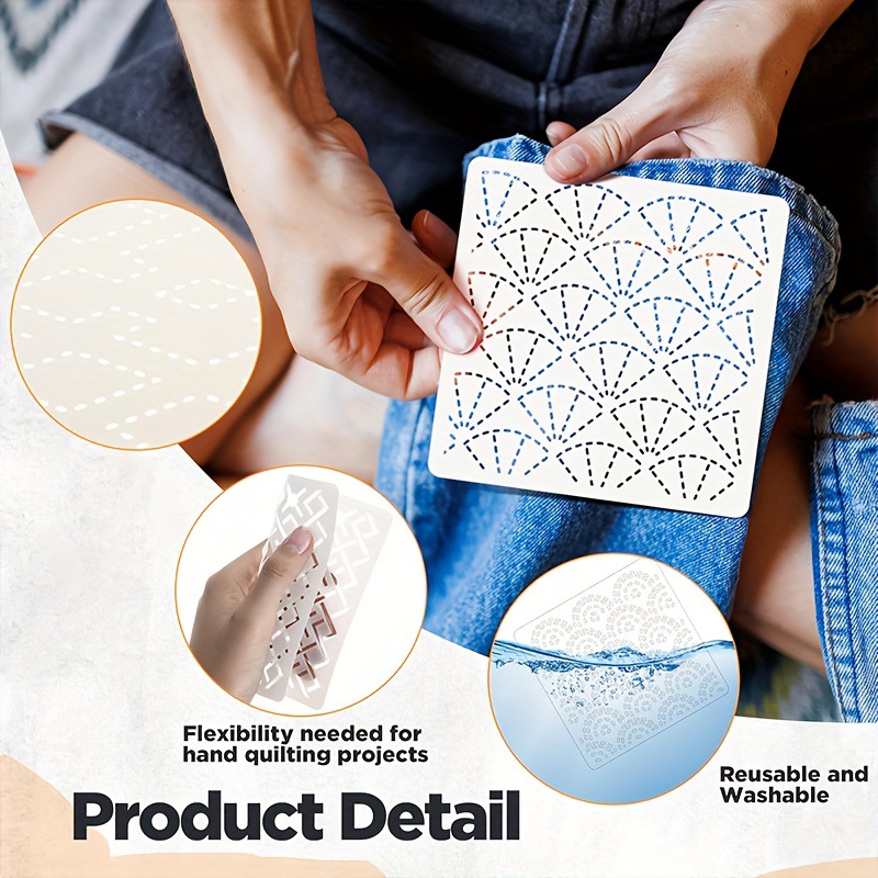 30 個の刺繍テンプレート DIY 刺繍パターン幾何学ライン - Embroidery Meaning のレビューと価格
